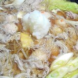 寒い夜に豚肉と白菜のみぞれ鍋